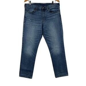 J Crew 770‎ Jean Men 34x30 Straight Fit Dark Wash Blue Classic Denim J.Crew